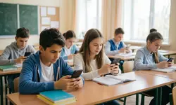 Школьникам официально запретили телефоны на уроках с 1 сентября.webp