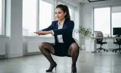 В Китае сотрудница попала в больницу после 200 приседаний..webp